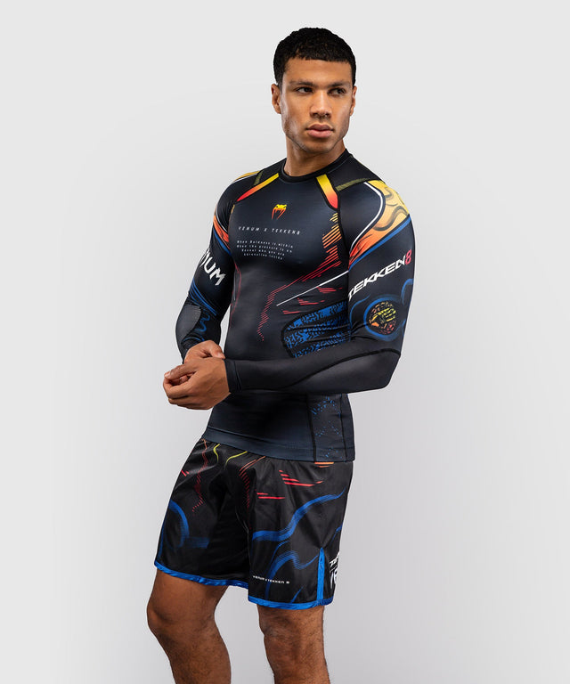 Venum Rashguard TEKKEN 8 Yoshimitsu - Nero/Arancione - foto 3