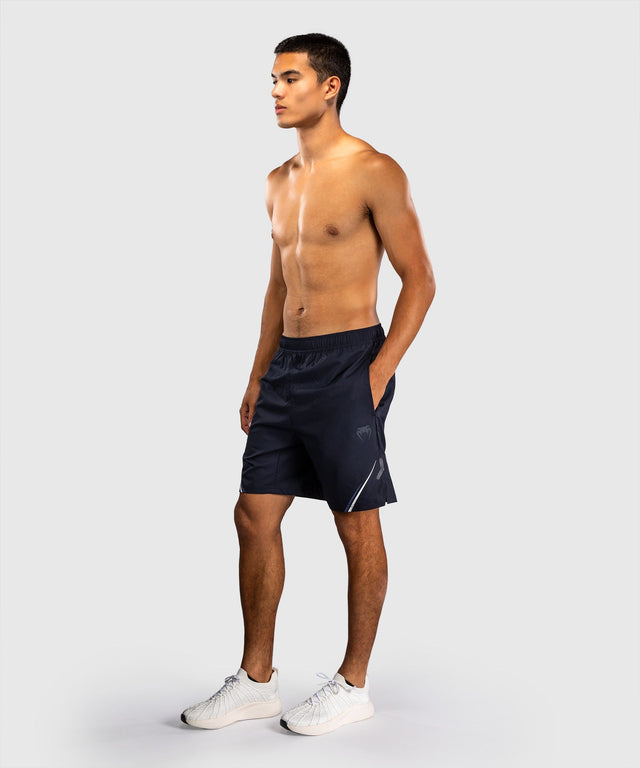 Shorts d'entraînement Venum G-Core – Bleu marine/Blanc