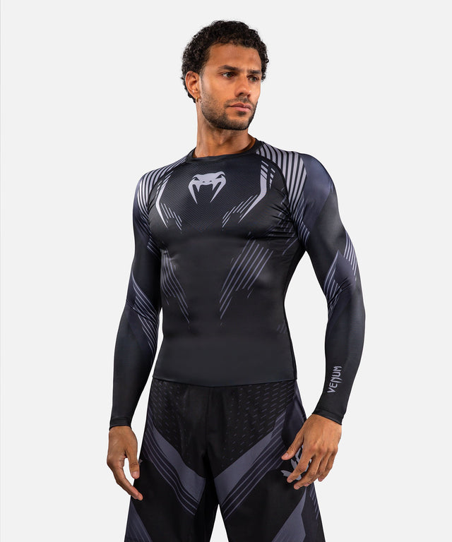 Venum Rashguard No-Gi 6.0 Long Sleeves – Black/Grey