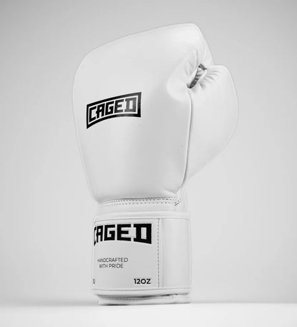 Gants de boxe Caged 'X' Series - Blanc/Noir