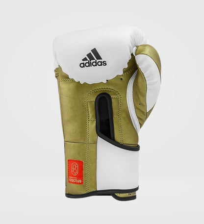 Gants de boxe Adidas Speed TILT 350V Pro - Blanc/Doré