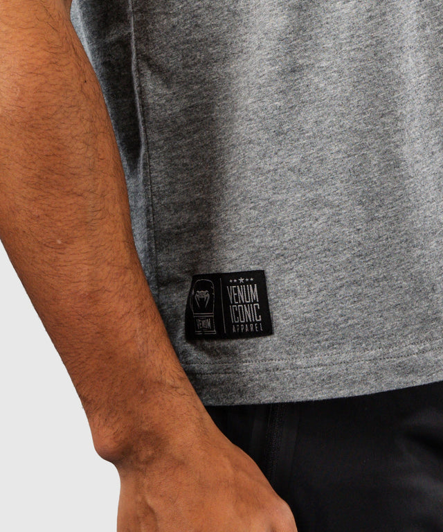 Camiseta Venum Fight Icon – Gris Jaspeado Claro
