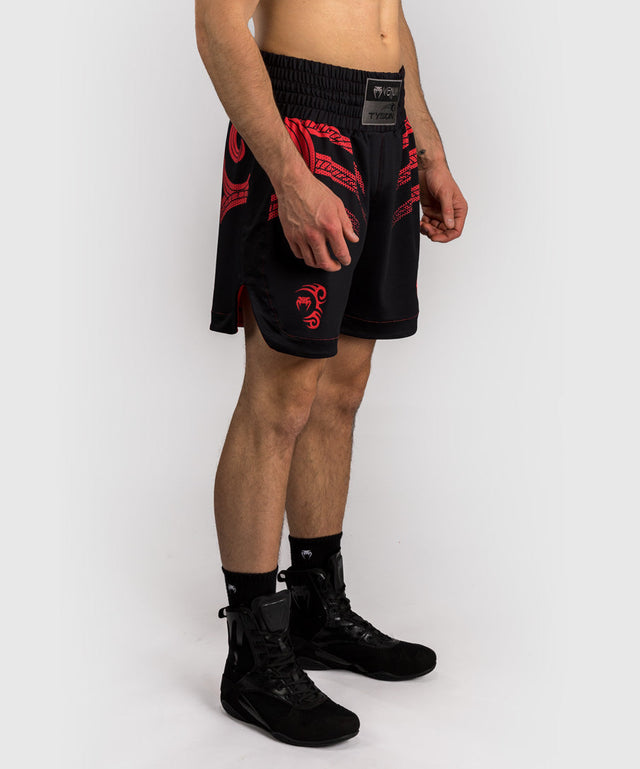 Shorts de boxe Venum x Mike Tyson Tiger – Noir/Rouge