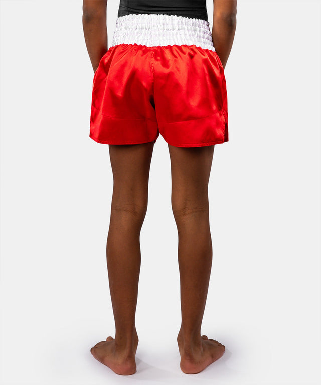 Pantaloncini Muay Thai Venum Classic – Bambini – Rosso fuoco