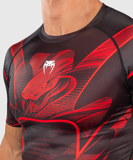 Venum Rashguard Crimson Viper 2.0 Korte Mouwen – Sort/Rød