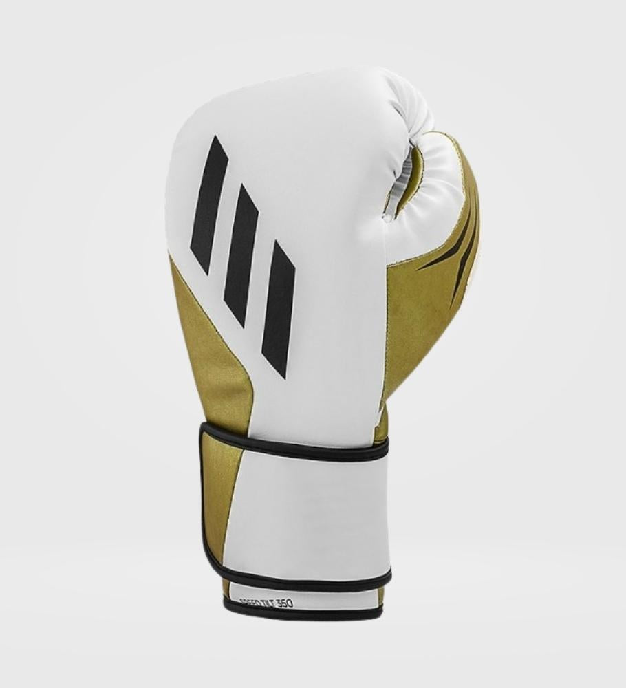 Gants de boxe Adidas Speed TILT 350V Pro - Blanc/Doré