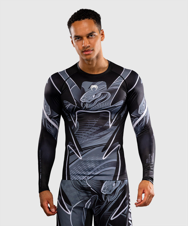 Venum Rashguard Crimson Viper 2.0 Lange Mouwen - Zwart/Grijs
