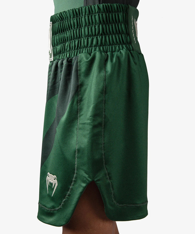 Pantaloncini da boxe Venum Attack Bambini – Verde/Bianco sporco