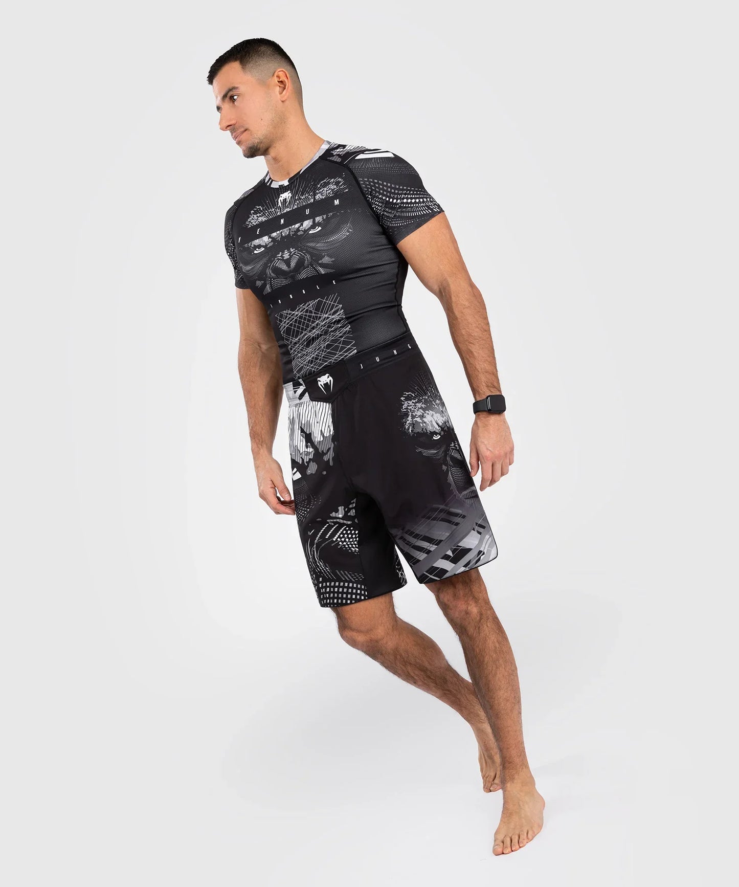 Shorts MMA Venum Gorilla Jungle - Noir/Blanc