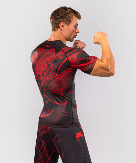 Venum Rashguard Crimson Viper 2.0 Korte Mouwen – Sort/Rød