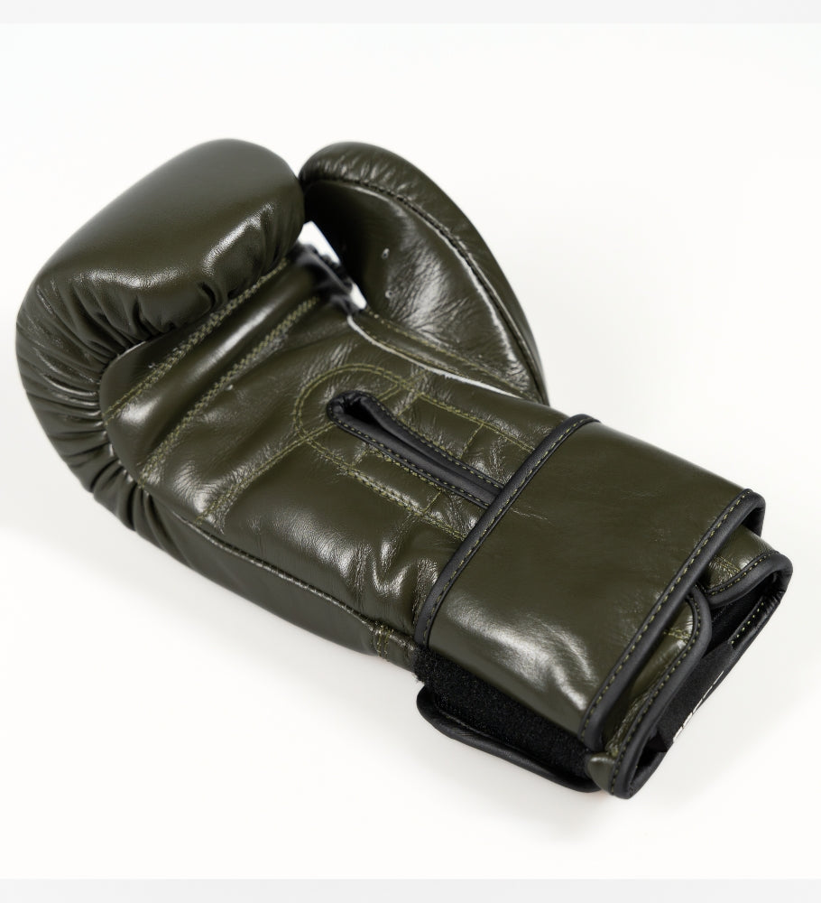 Gants de boxe Caged 'X' Series - vert kaki/noir