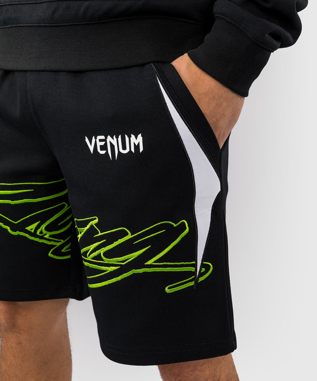 Pantalones de Venum x Bud Racing – Negro/Blanco/Verde lima
