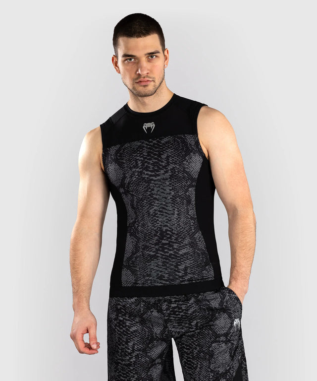 Venum Rashguard Mouwloos G-Fit Scales – Schwarz/Grau