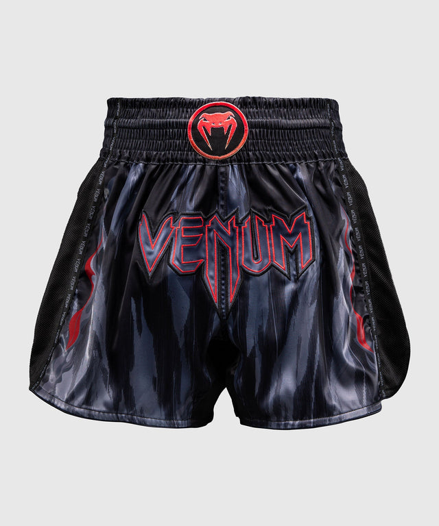 Pantalones de Muay Thai Venum Demon – Negro/Gris