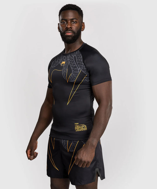Rashguard Venum Serpenti manches courtes – Noir