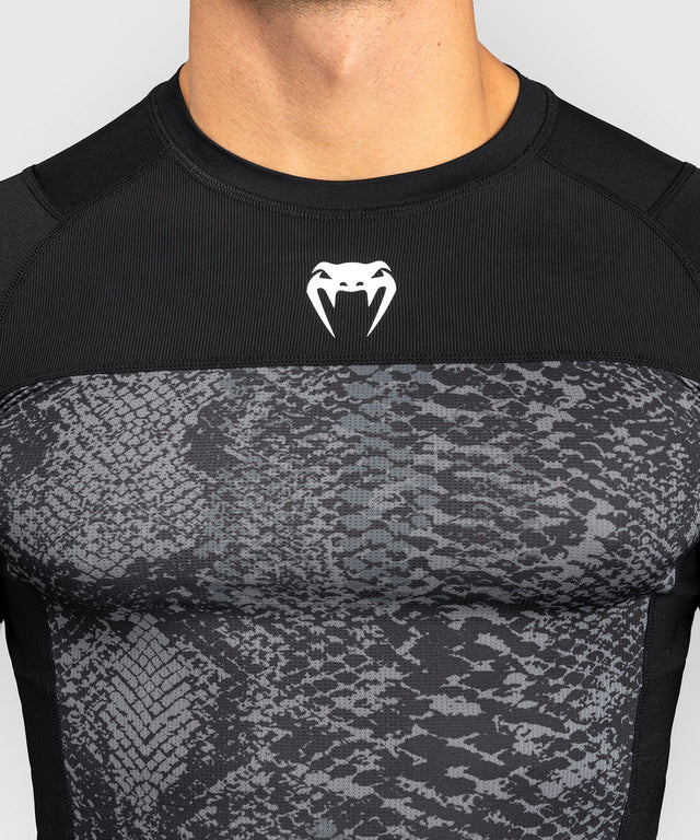 Venum Rashguard Lange Ärmel G-Fit Scales – Schwarz/Grau