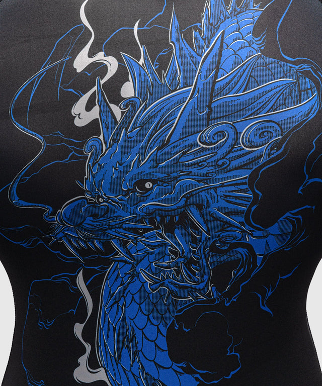 Rashguard Venum Thunder Dragon Manga Larga – Negro/Azul Real