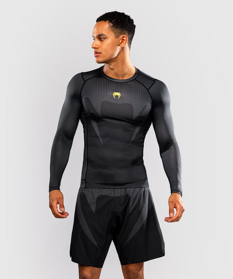 Rashguard Venum Attack manches longues – Noir/Or