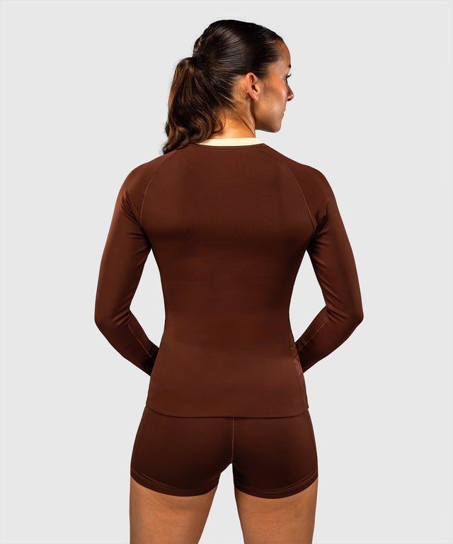 Rashguard Venum Viper Manches Longues Femme – Marron