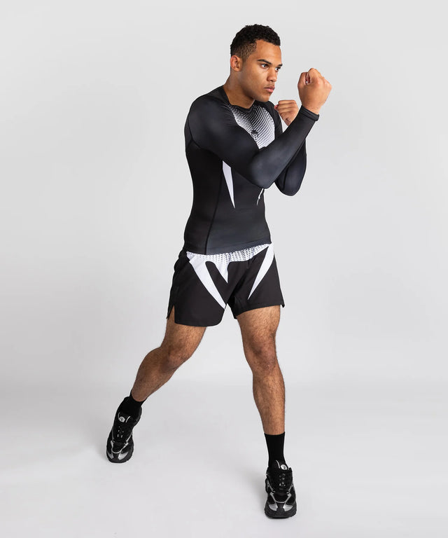 Rashguard Venum No Gi Maniche Lunghe – Nero/Bianco