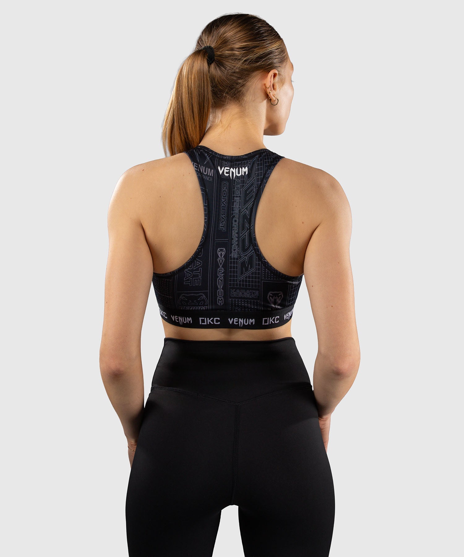 Venum Karate Combat Sports bra – Black/Grey