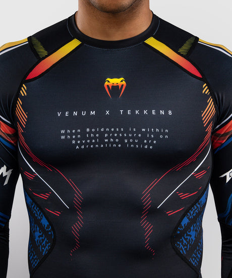 Rashguard Venum TEKKEN 8 Yoshimitsu – Negro/Naranja – foto 5