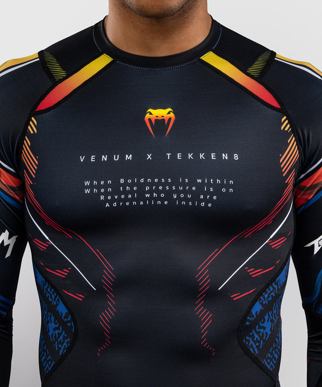 Venum Rashguard TEKKEN 8 Yoshimitsu - Nero/Arancione - foto 5
