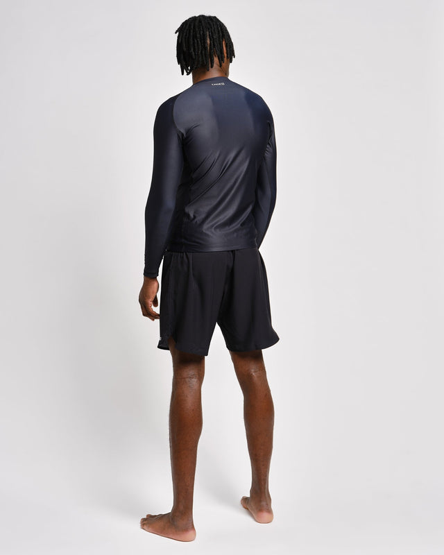 Caged Tactical Rashguard Lange Ärmel – Schwarz