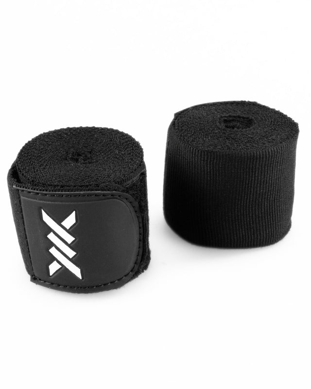 Vendas de boxeo Caged Essential – Negro (incluye bolsa de lavado)