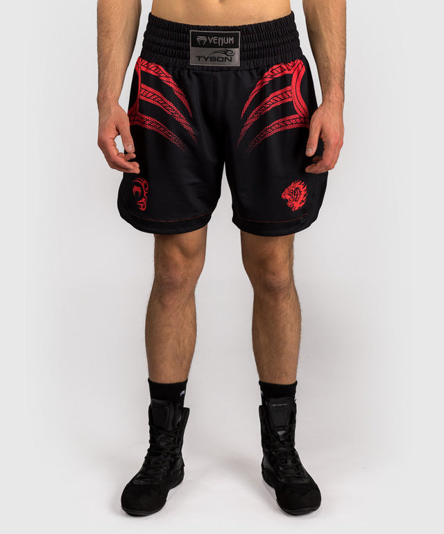 Shorts de boxe Venum x Mike Tyson Tiger – Noir/Rouge