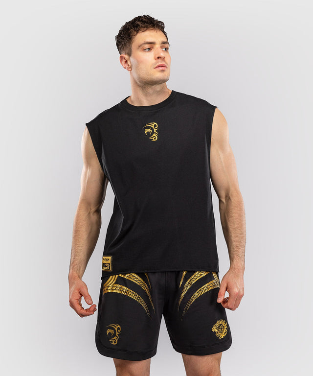 Venum x Mike Tyson T-shirt Tiger sans manches – Noir/Or