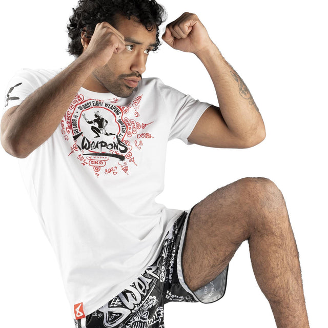 8 WEAPONS T-Shirt Eight Ways Yant – White