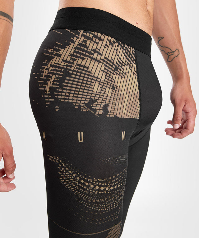 Venum Compression shorts & spats Gorilla Jungle – Black/Sand