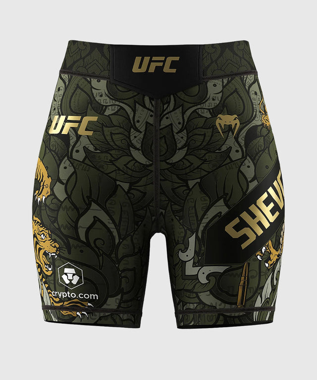 Venum UFC Compressie Shorts Valentina Shevchenko - Groen