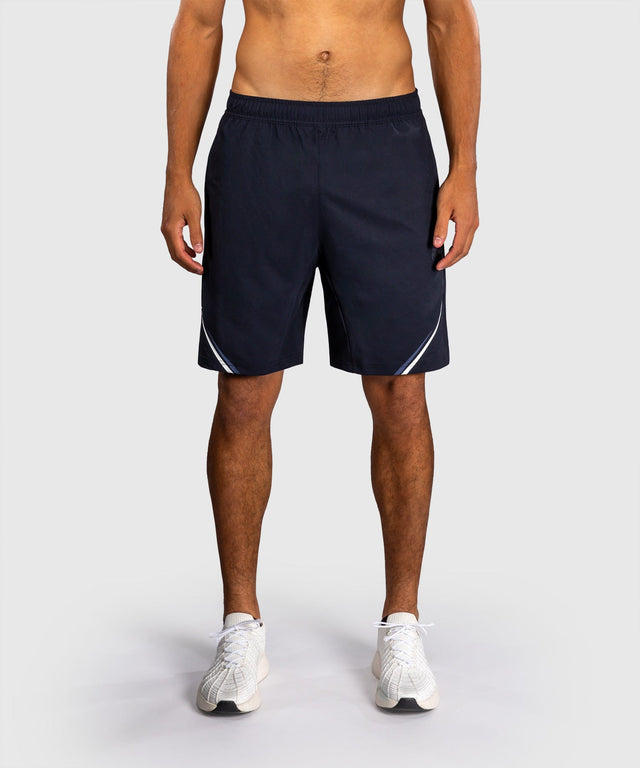 Shorts d'entraînement Venum G-Core – Bleu marine/Blanc