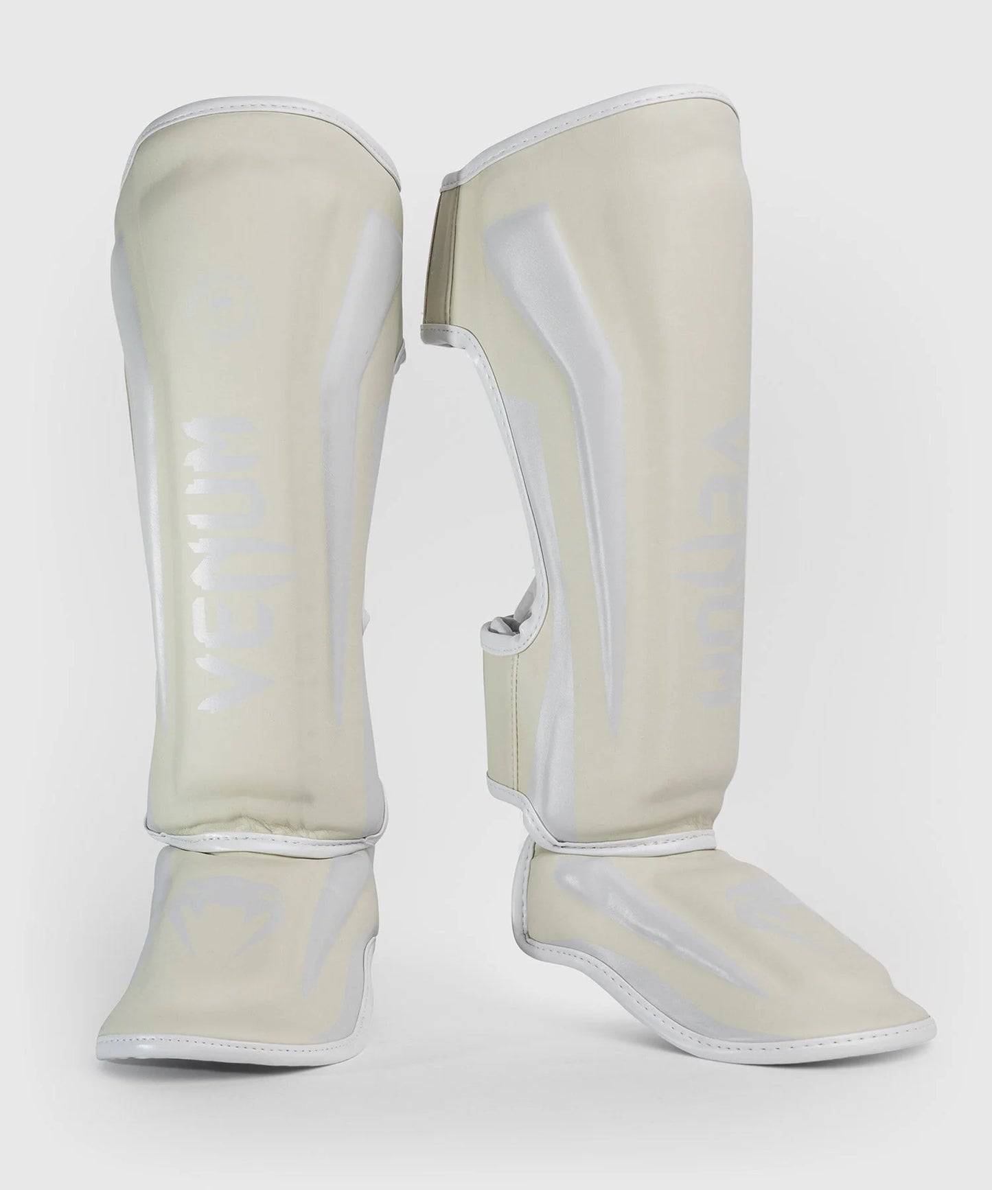 Protège-tibias Venum Elite - Blanc/Blanc