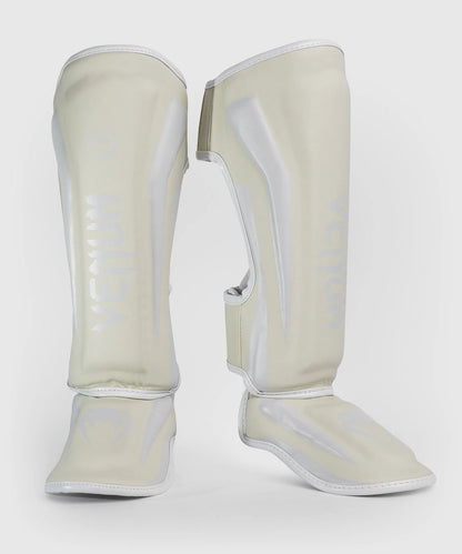 Protège-tibias Venum Elite - Blanc/Blanc