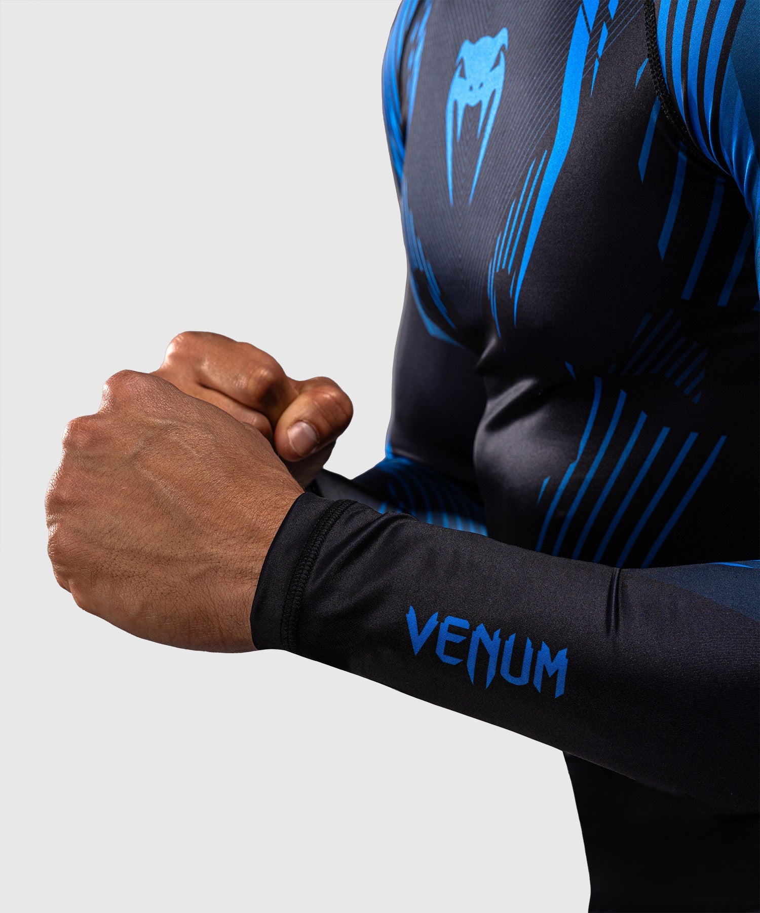 Venum Rashguard No-Gi 6.0 Long Sleeves – Black/Blue