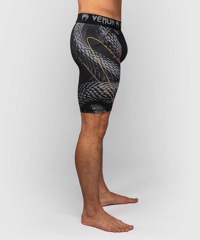 Shorts de compression Venum Matupa – Noir/Gris/Or