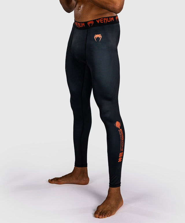 Venum Kompressionsshorts Thunder Dragon – Schwarz/Grau/Kupfer