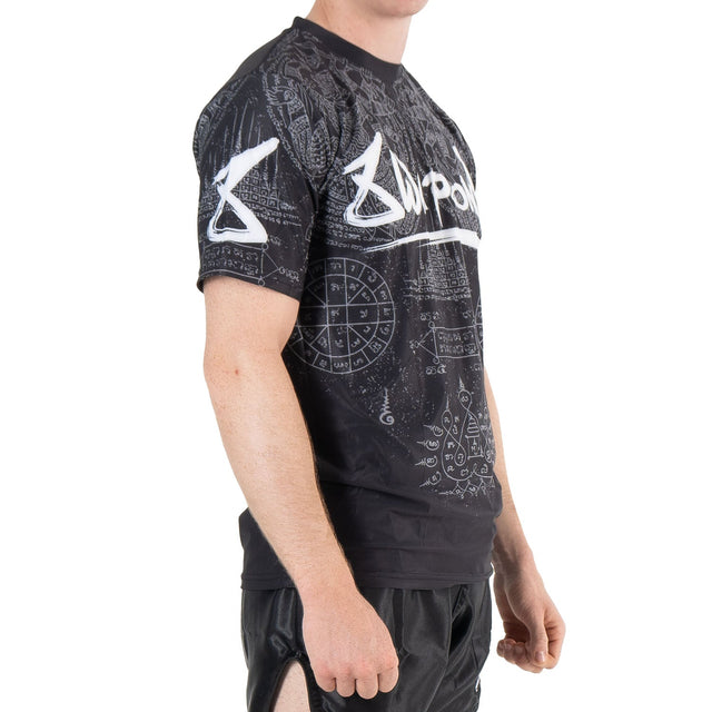 8 WEAPONS T-shirt Hanuman Yant – Noir/Gris