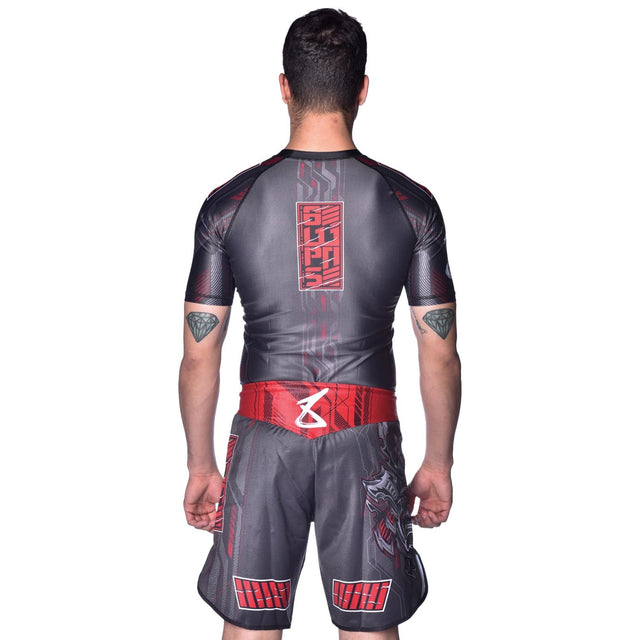 8 WEAPONS MMA Shorts Samurai 2.0 - Zwart/Rood