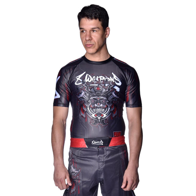 8 WEAPONS Rashguard Samurai 2.0 – Schwarz/Rot