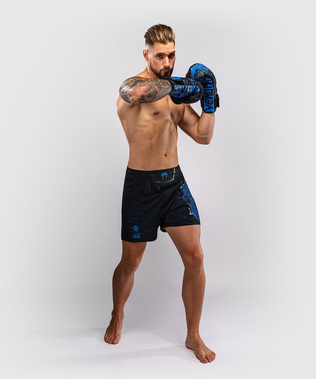 Pantalones de MMA Venum Thunder Dragon – Negro/Azul Real
