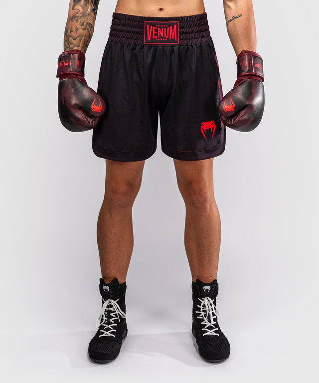 Pantaloncini da boxe Venum Spectre – Nero/Rosso