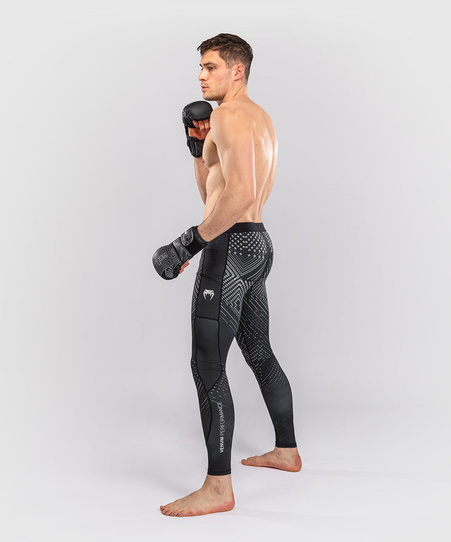 Mallas de compresión Venum Midnight Fury – Negro/Gris/Plata
