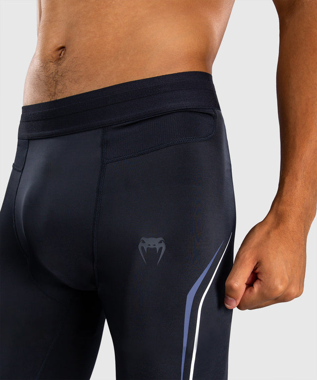 Shorts de compression Venum G-Core – Bleu marine/Blanc
