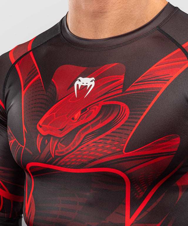Venum Rashguard Crimson Viper 2.0 Lange Mouwen - Zwart/Rood