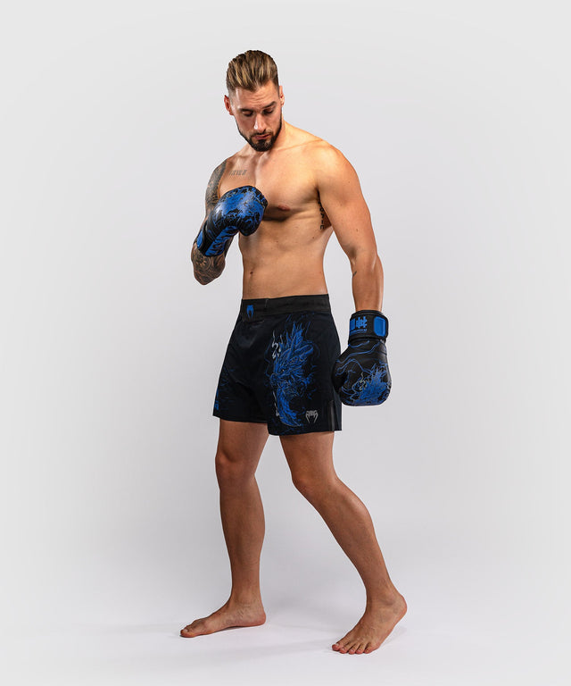 Pantalones de MMA Venum Thunder Dragon – Negro/Azul Real
