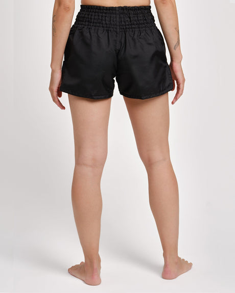 Caged Muay Thai Shorts Classic - Zwart/Wit vrouw
